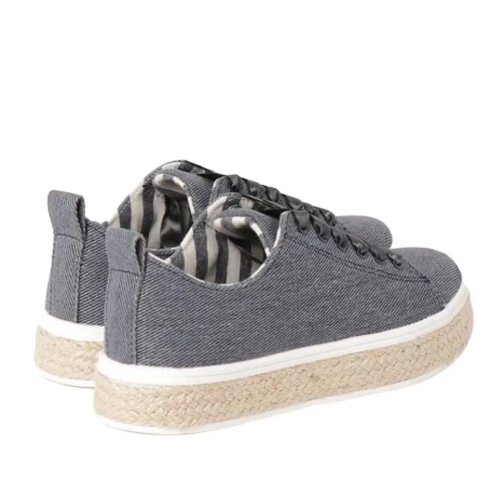 United Colors of Benetton Denim Platform Espadrilles